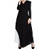 Elegant dress abaya with contrast layer Elegant dress abaya with contrast layer